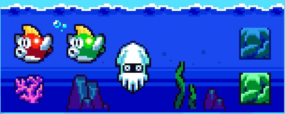 Super Mario Bros. Water elements by Mol200 on DeviantArt