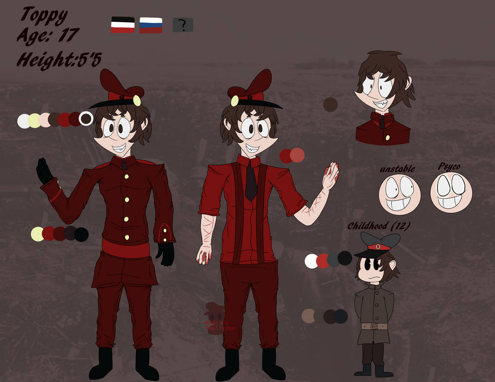 Toppy Max Toppy ref 4.0 by Topflygon on DeviantArt