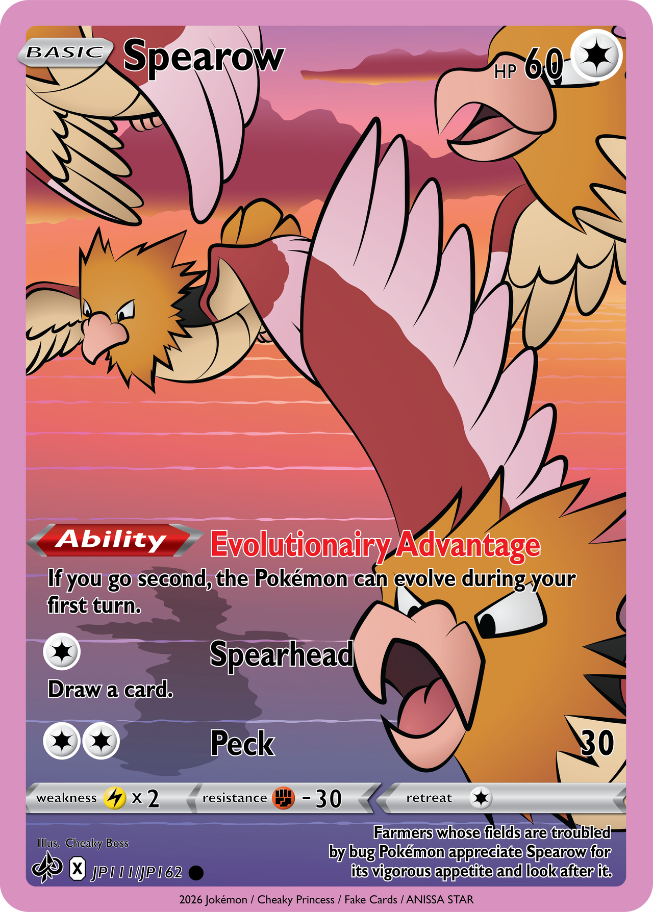 pokemon card spearow - Fearow (41) Colorless Flap (10) Weakness Lightning 2 Resistance Fighting Spearow - Reverse Holofoil Majestic