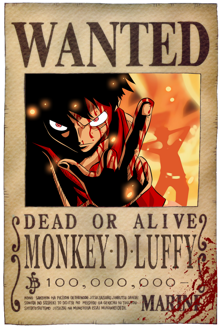Luffy s Bounty Poster By JaredofArt On DeviantArt luffy-s-bounty-poster-by-jaredofart-on-deviantart