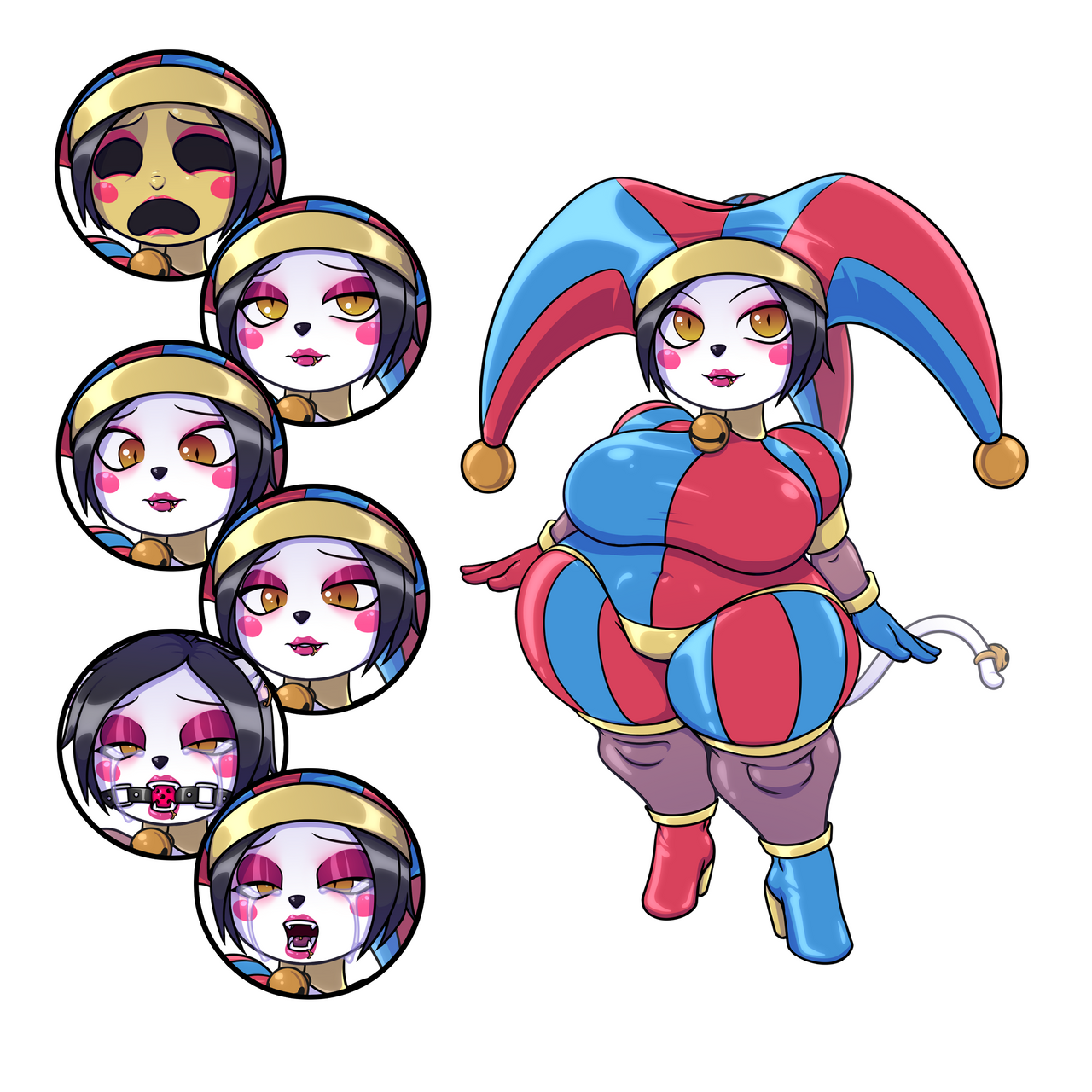 Jester Back Deviantart JESTER and PIERROT 2024 - JESTER EXPRESSIONS - WIP by WaifuArtDHV on ...