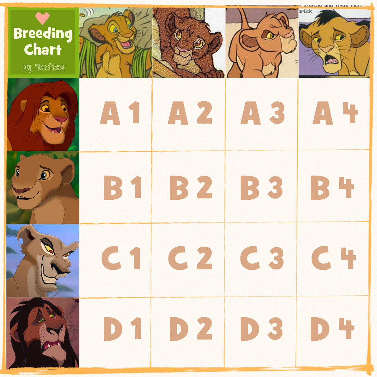Breeding Grid TLK Breeding Grid OPEN by terdeas on DeviantArt