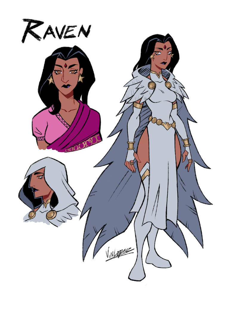Raven Redesign by Baga2727363 on DeviantArt