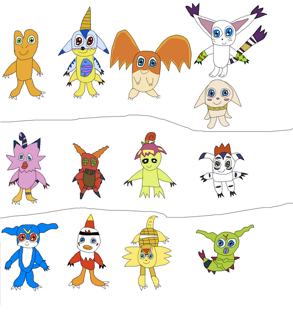 Custom Digimon Line Digimon Adventure Line Up Remake by MegaCrystalSwiftail on DeviantArt