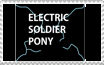 Electric Solider Pony fan stamp