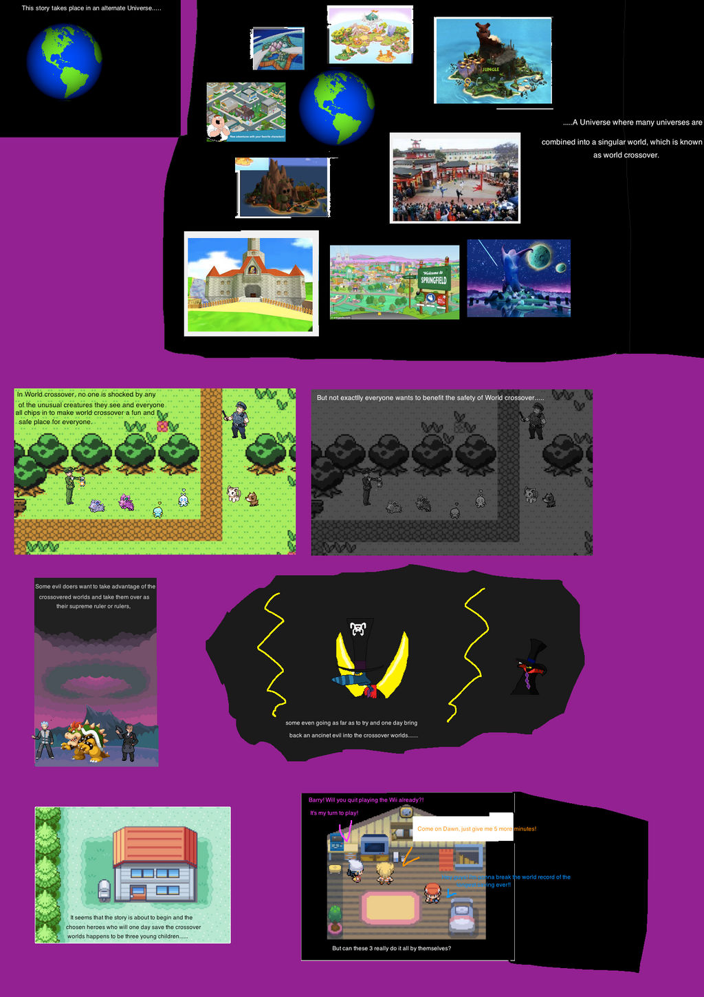 World crossover comic prolouge by MegaCrystalSwiftail on DeviantArt