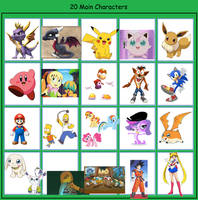 20 Fave Characters meme