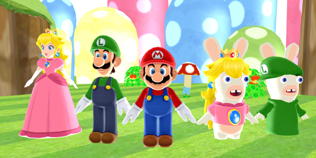 Mario and Rabbids gang by MegaCrystalSwiftail on DeviantArt