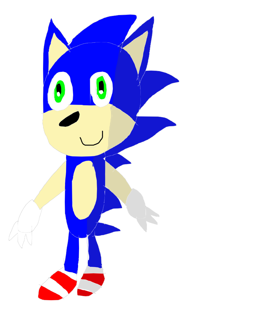 Sonic (Transparent) by MegaCrystalSwiftail on DeviantArt