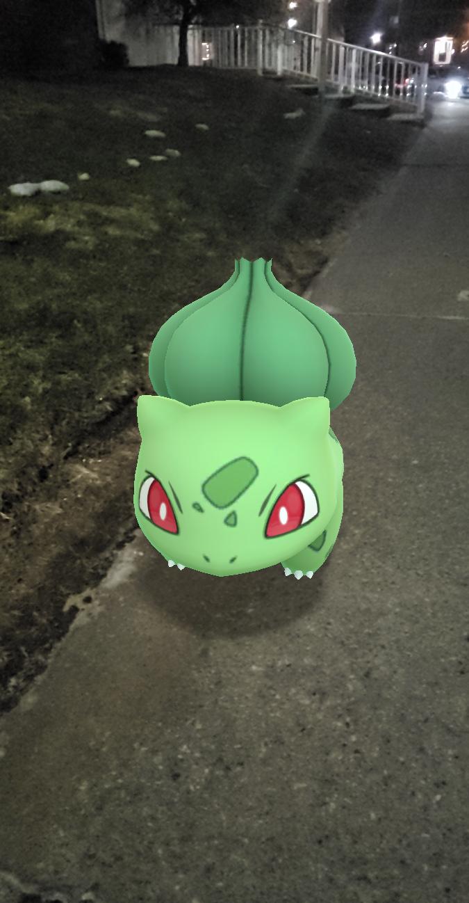 Shiny Bulbasaur in Pokemon Go by MegaCrystalSwiftail on DeviantArt