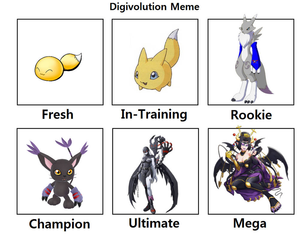 Digivolution meme: Colonel's Renamon Silver-Virus by ...