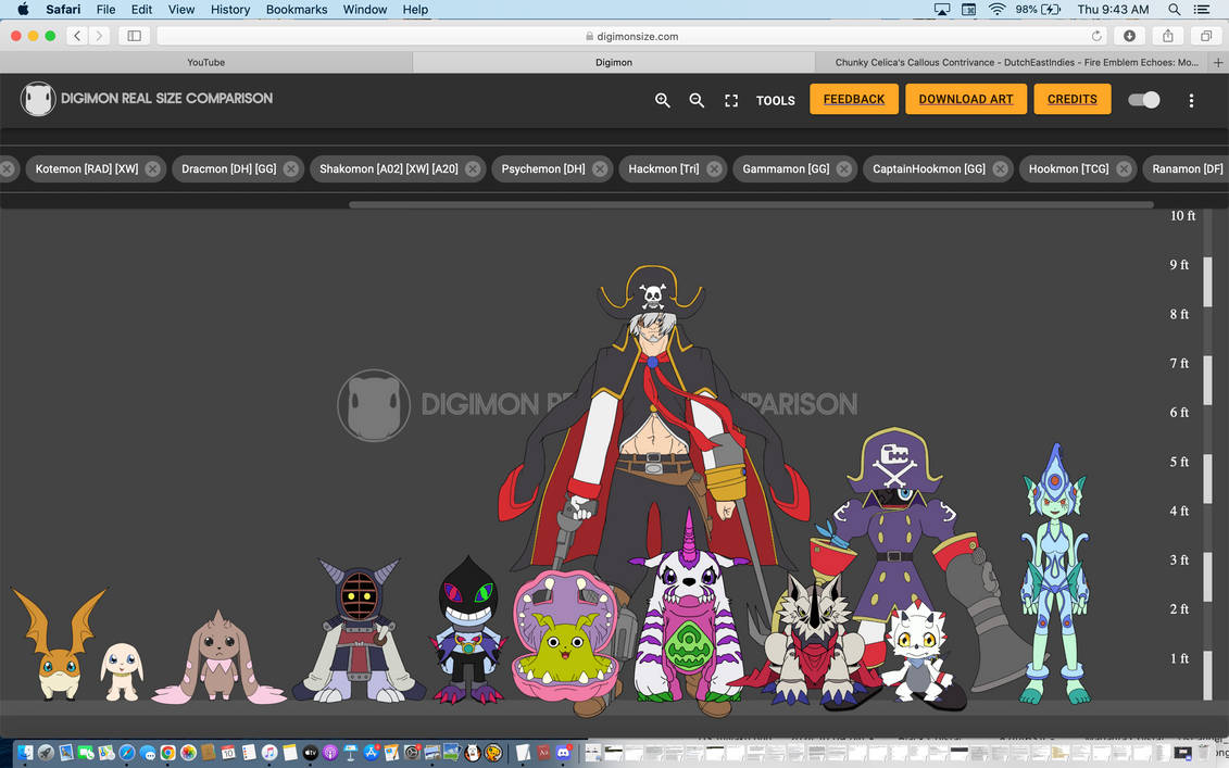 Crystal's Digimon Child/Rookie Sizes 2 by MegaCrystalSwiftail on DeviantArt