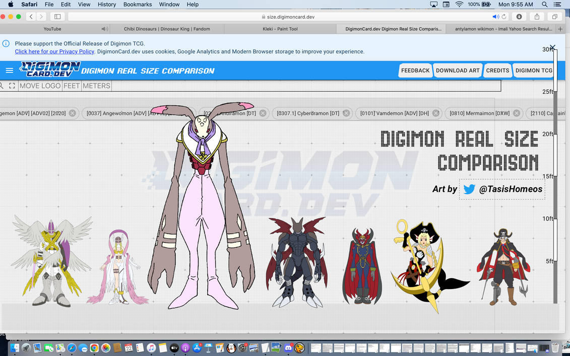 Crystal's Digimon Perfect/Ultimate sizes by MegaCrystalSwiftail on