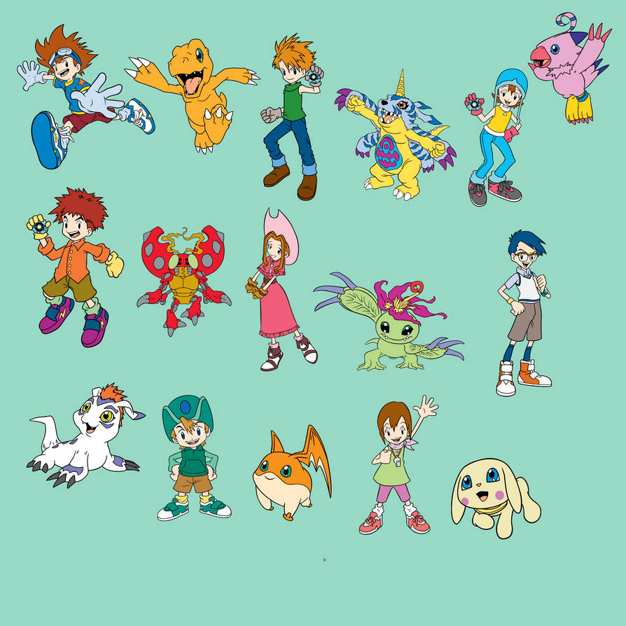 The Digidestined and the Rookie Digimon by MegaCrystalSwiftail on ...