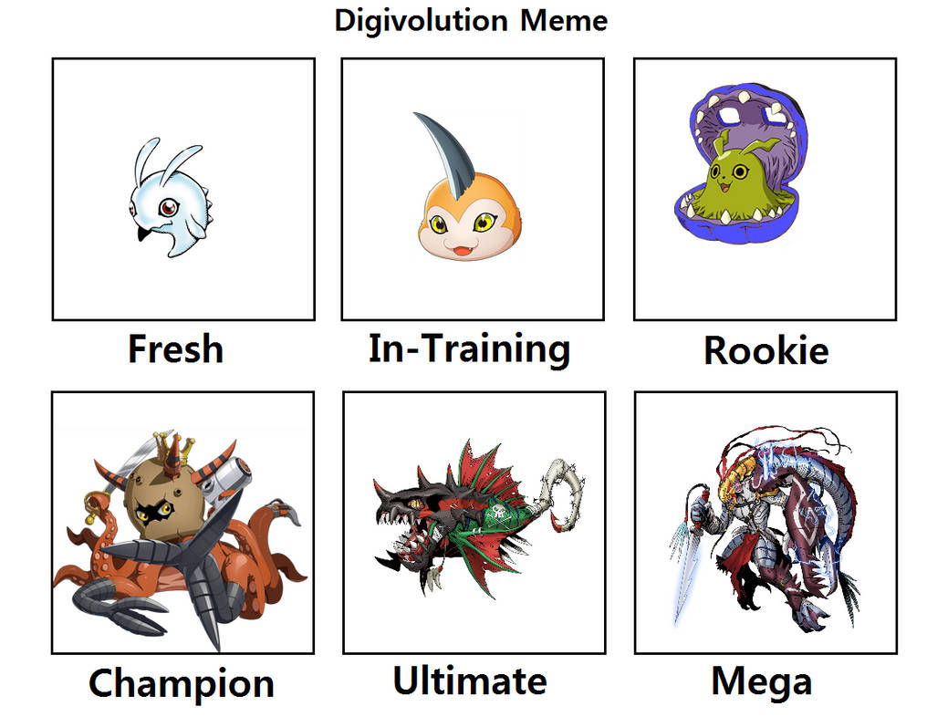 Digivolution Meme: Crystal's Octomon by MegaCrystalSwiftail on DeviantArt