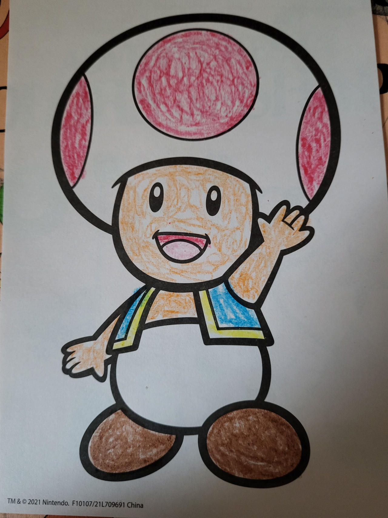 Super Mario activity 6: Toad by MegaCrystalSwiftail on DeviantArt