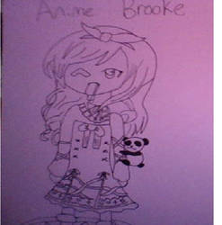 Anime Brooke uncolored