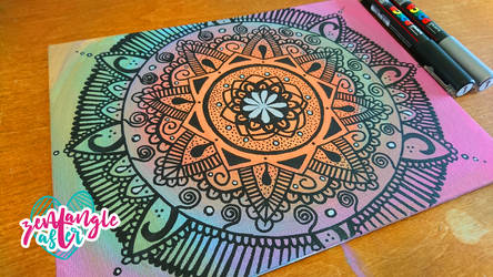 Small Mandala with Posca Markers