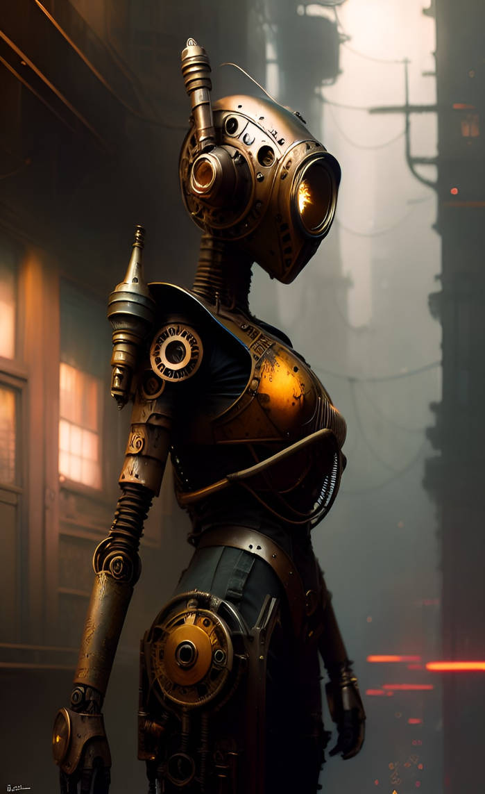AI Steampunk Bot by dainbramage1 on DeviantArt