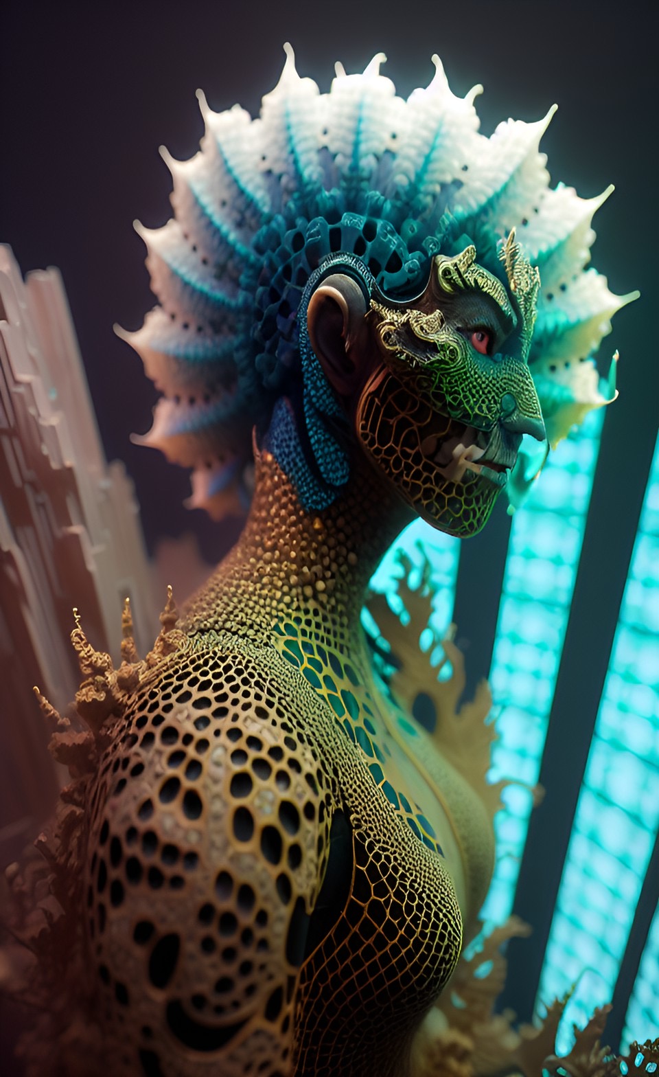 AI Fractal creature by dainbramage1 on DeviantArt