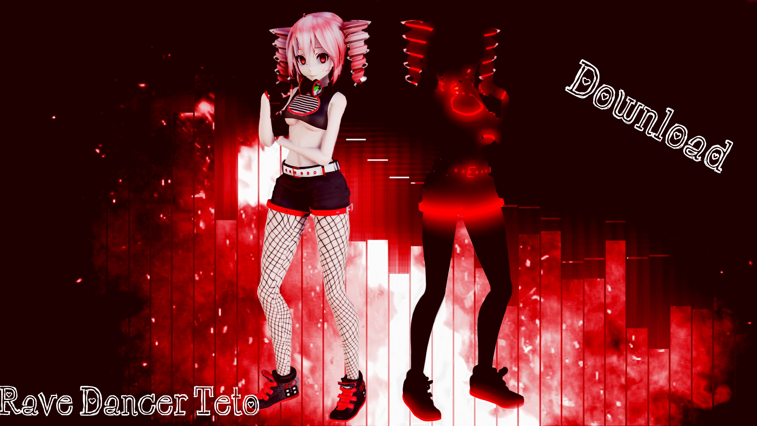 Teto Rave TDA Rave Dancer Teto DL by ShimakazeWaifu on DeviantArt