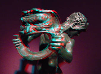 3D Anaglyph Comedy and Tragedy
