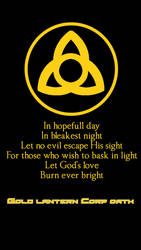 Gold lantern oath