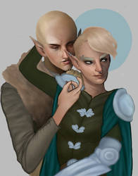 Inquisitor Lavellan and Solas
