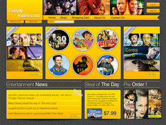 Family Video Website Interface - Redesign