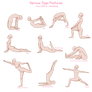 Ten Yoga Postures (doll base)