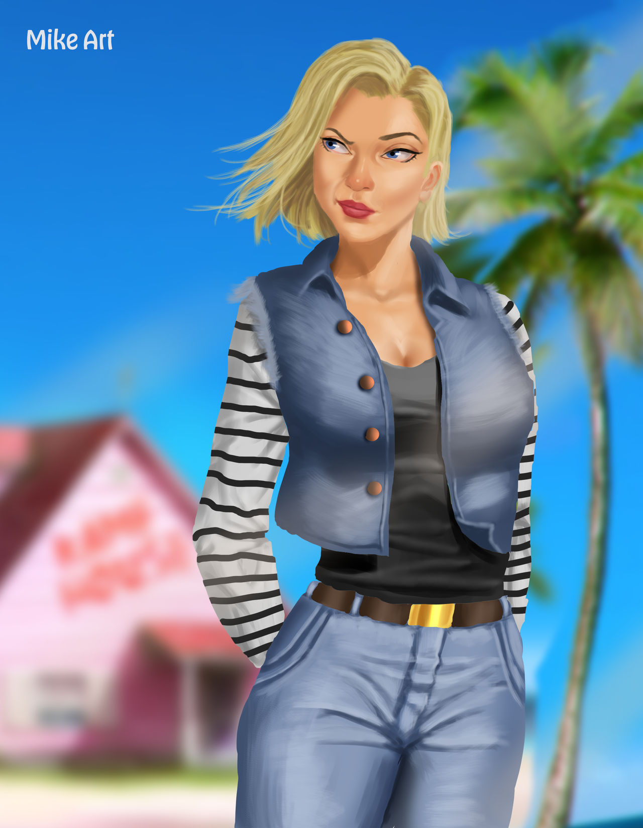 Android 18 By Mikeart1 On Deviantart Android 18 By Mikeart1 On Deviantart
