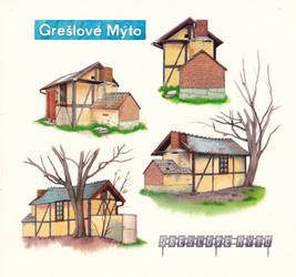 Greslove Myto railway station little house