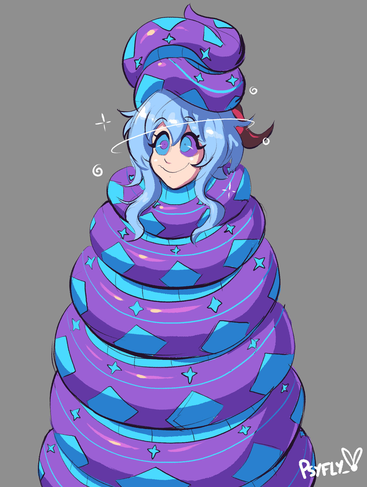 Deviantart Coiled Coils in Teyvat (Ganyu Version) by TentacleBlast on DeviantArt