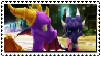 Spyro and Cynder looking stamp by Cynder200