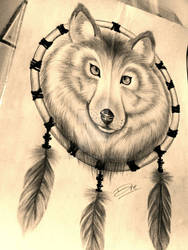 Wolf dreamcatcher