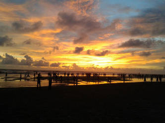 sunset at beach