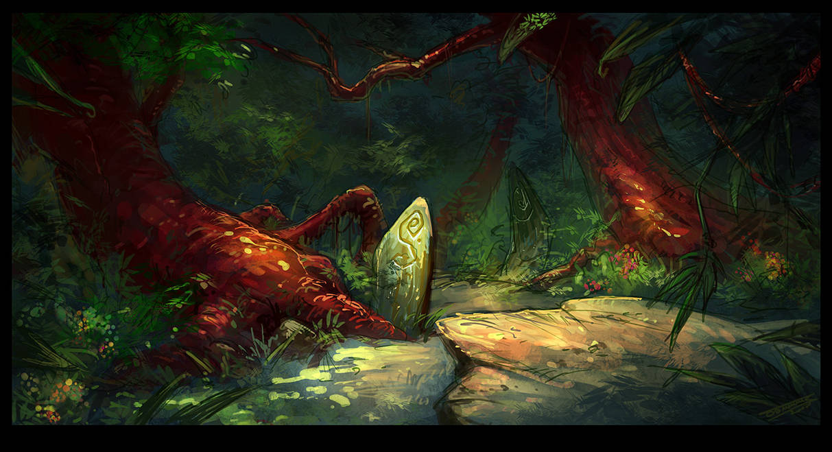 Forrest setting by dominuself on DeviantArt