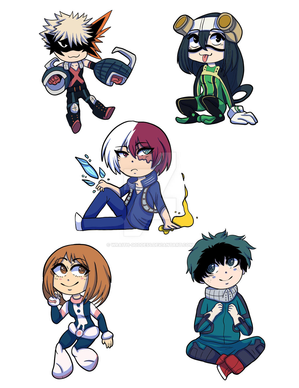 BNHA Chibis By Wraith Goddess On DeviantArt
