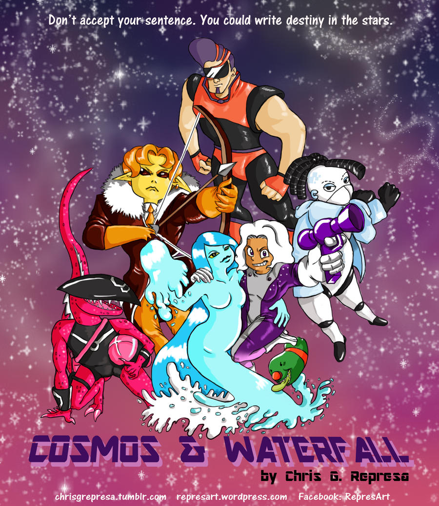 Cosmos and Waterfall cartel promocional