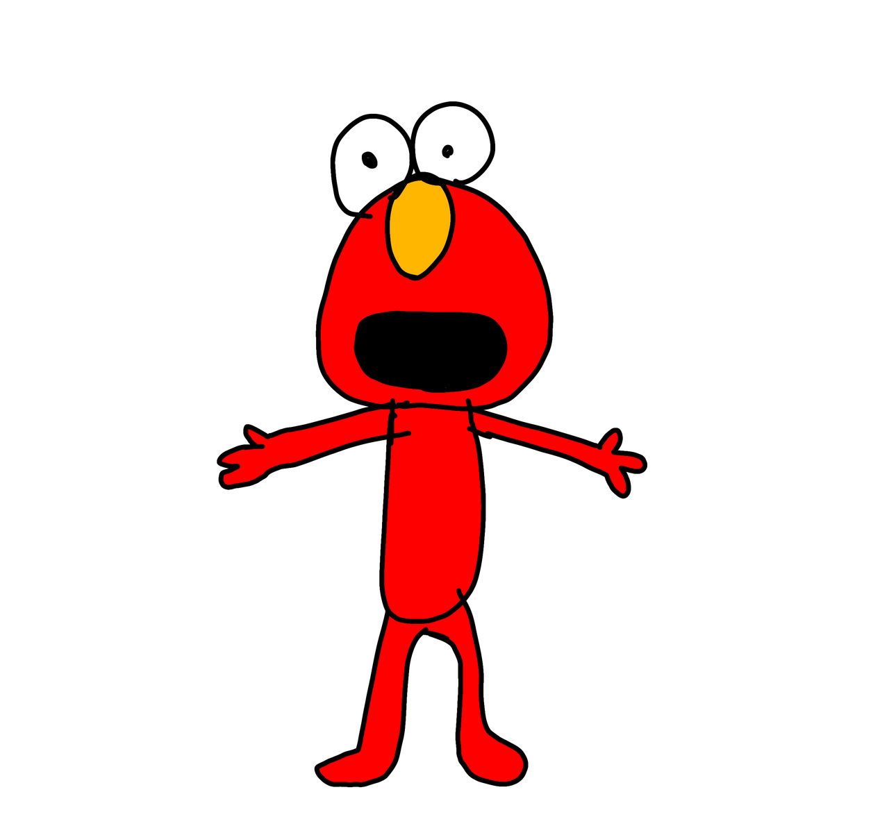 Create Draw Elmo A drawing of ELMO DRAWN IN 10 SECONDS by ReinaRose89 on DeviantArt