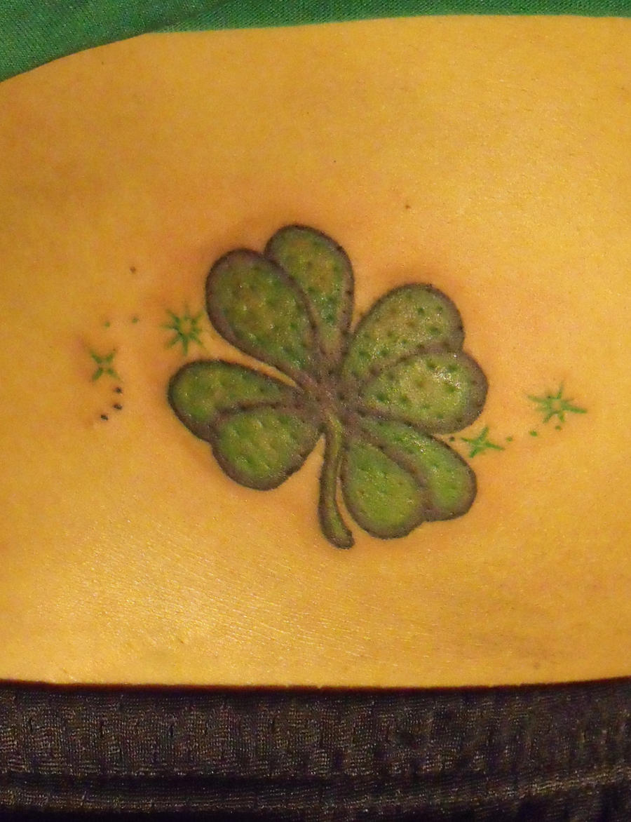 Four leaf clover tattoo