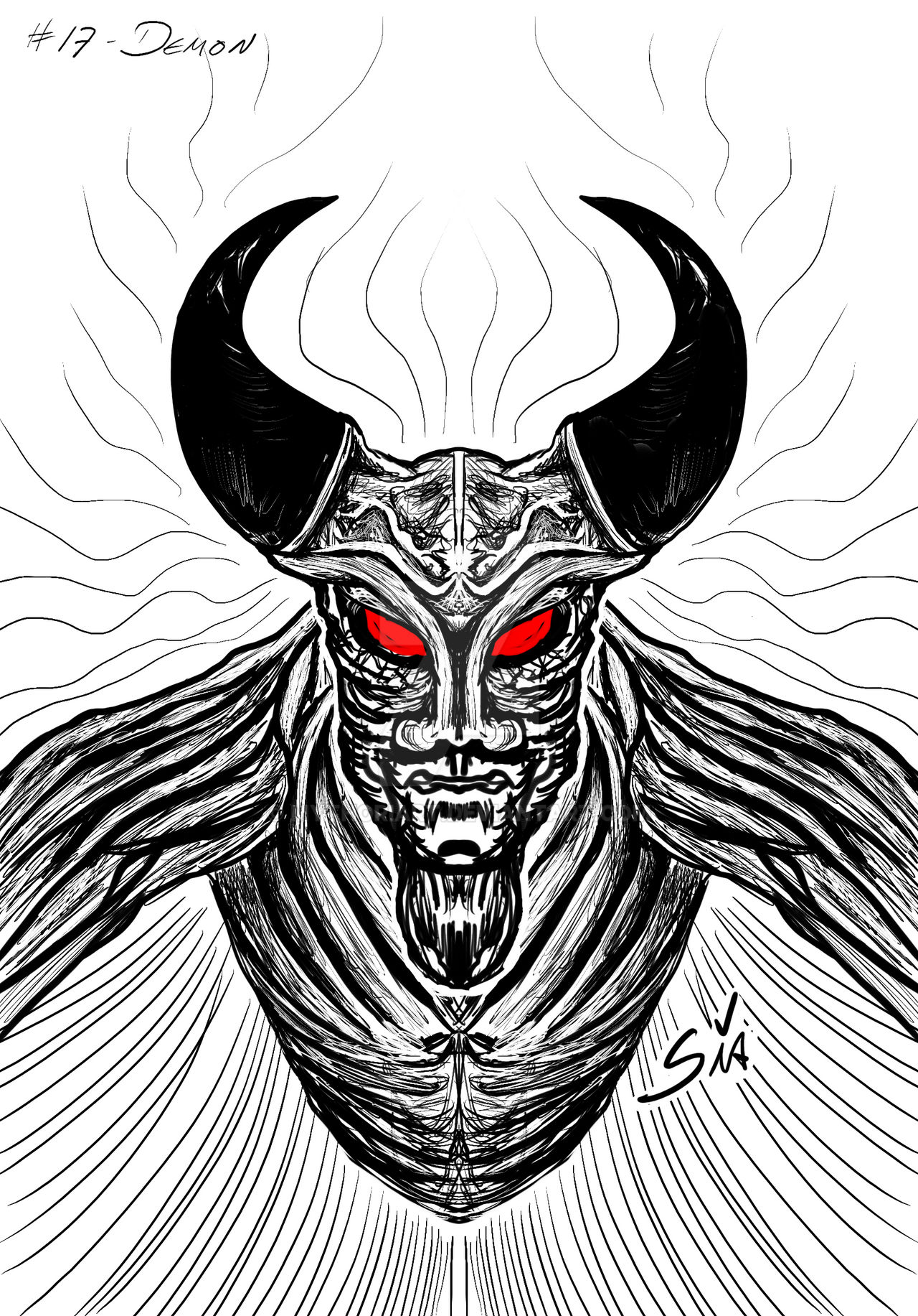 Demonic Deviantart Demon by mythoriart on DeviantArt