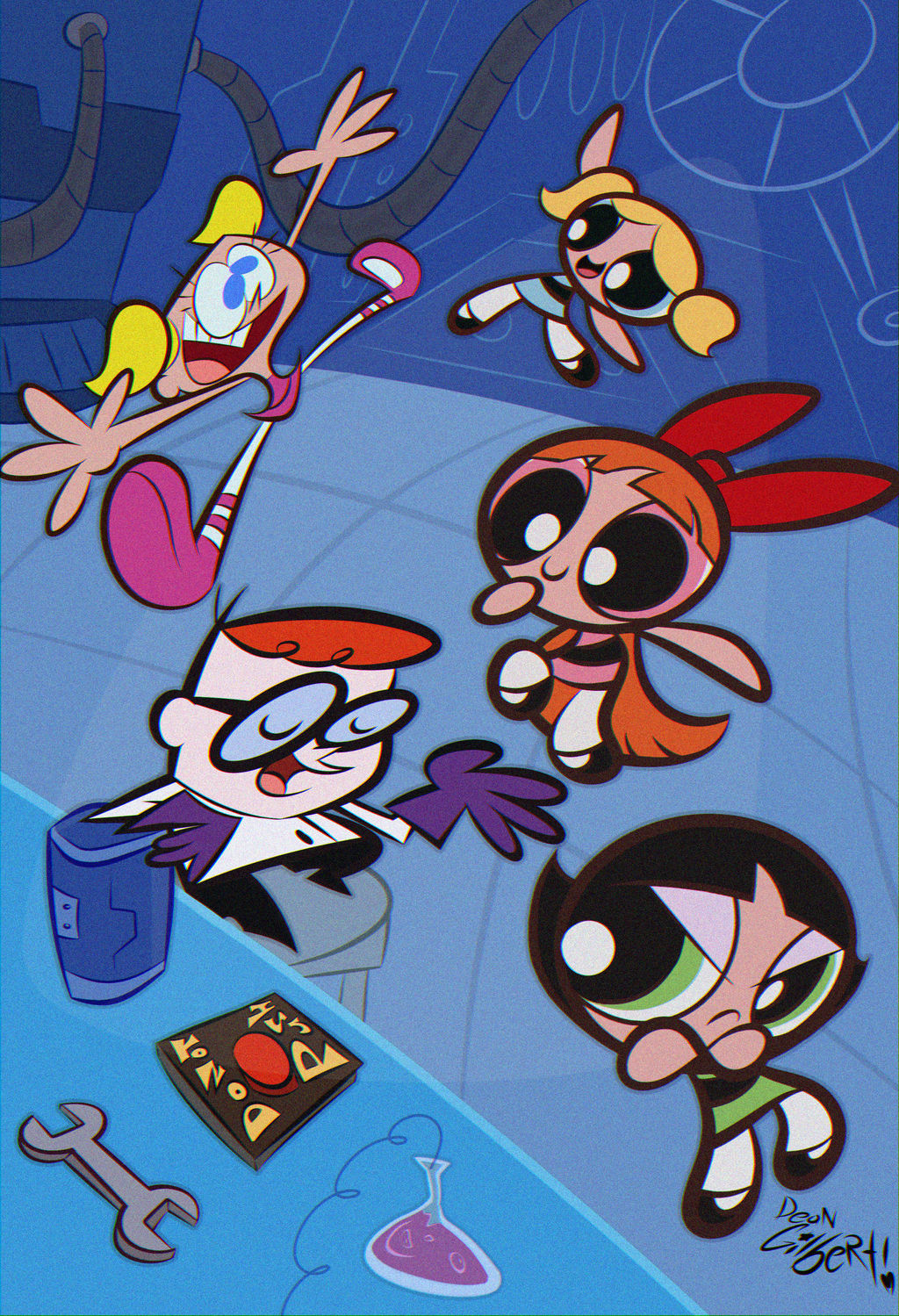 Powerpuff Creation Lab Powerpuff Girls Visit Dexter's Lab by LennyCarl1234 on DeviantArt