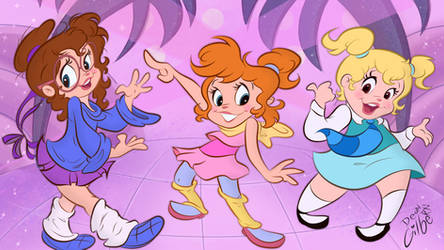 The Chipettes are... The Girls of Rock and Roll!