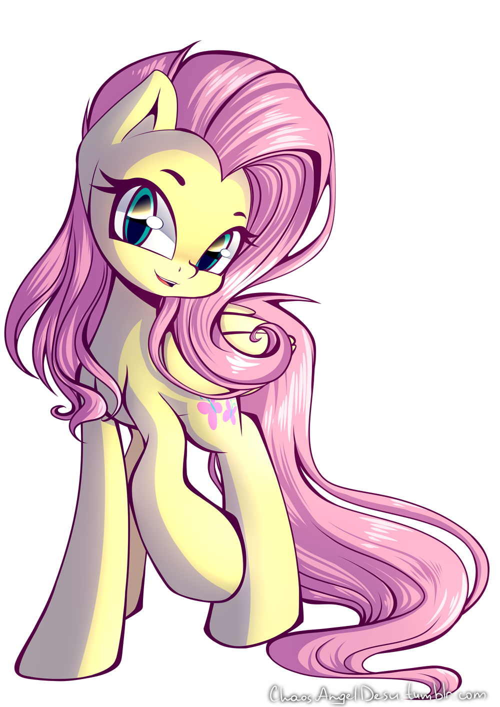 Cute Fluttershy by ChaosAngelDesu on DeviantArt