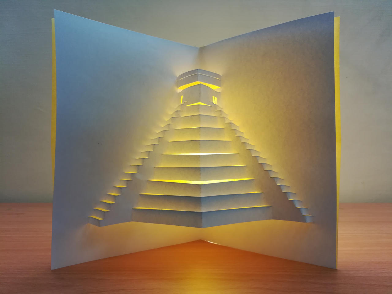 Læge Brink sprogfærdighed 3d pyramid|Pop up pyramid card|paper art|kirigami by JR-PAPER-ART on  DeviantArt