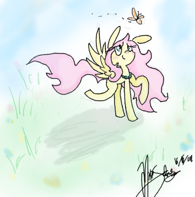 fluttering away