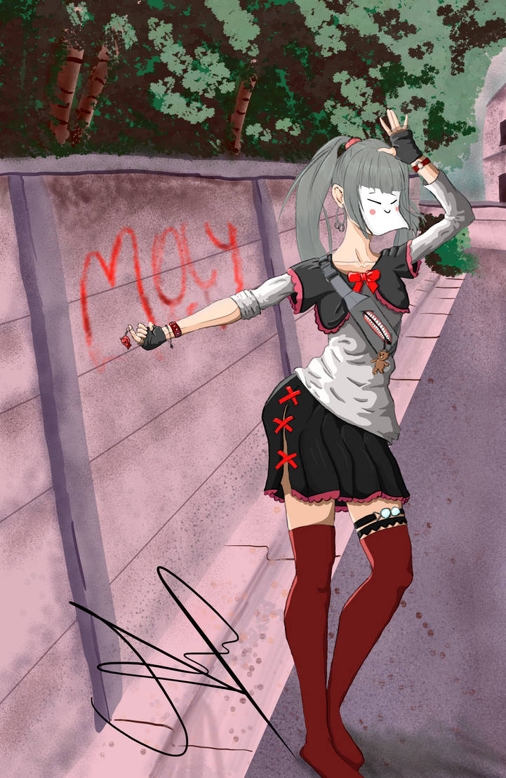 Grey Hair Anime Girl by Adryastic on DeviantArt