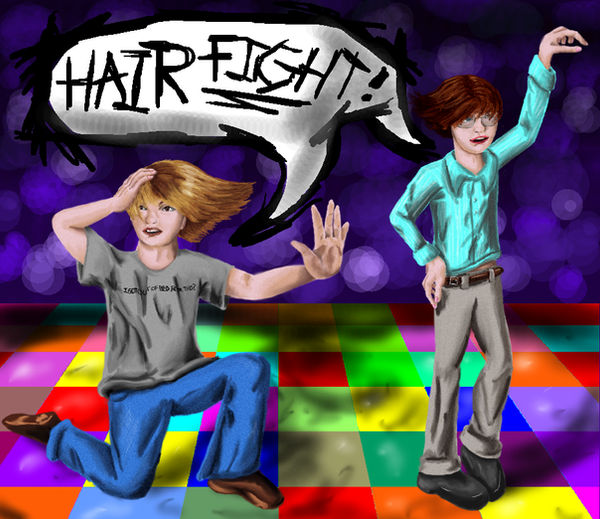 Hair Fight Deviantart Hair Fight by MooDuck on DeviantArt