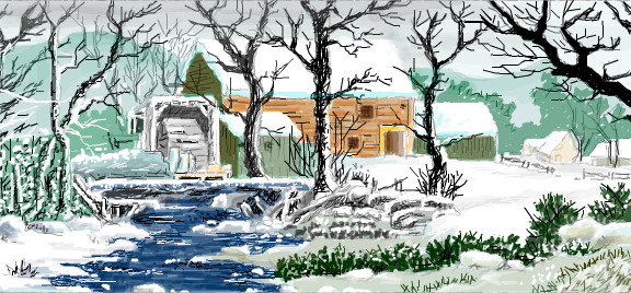 Facebook art - Winter Scenery